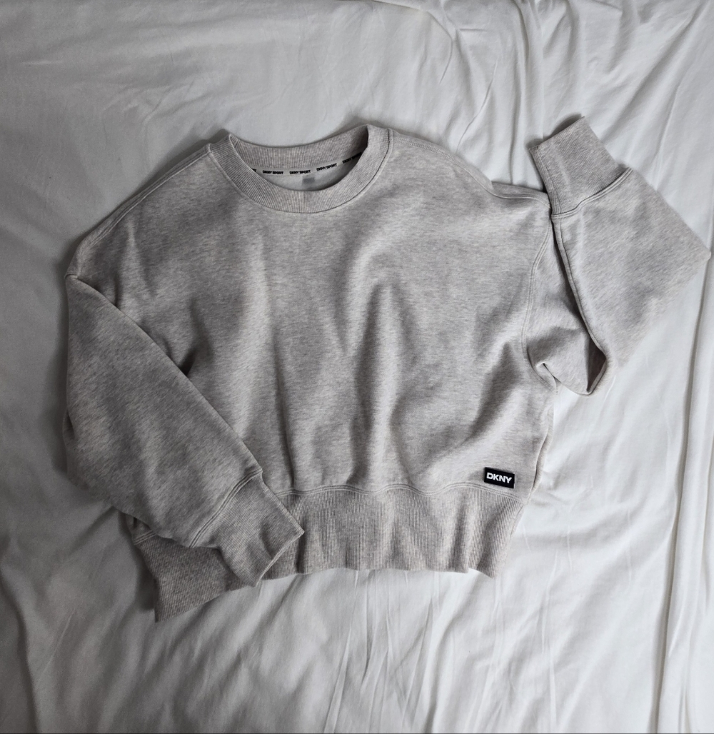 Light Grey Women's DKNY Crewneck Used